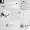 Manufacturer bath hardware set zinc alloy wall-mounted bathroom accessory set for home and hotel