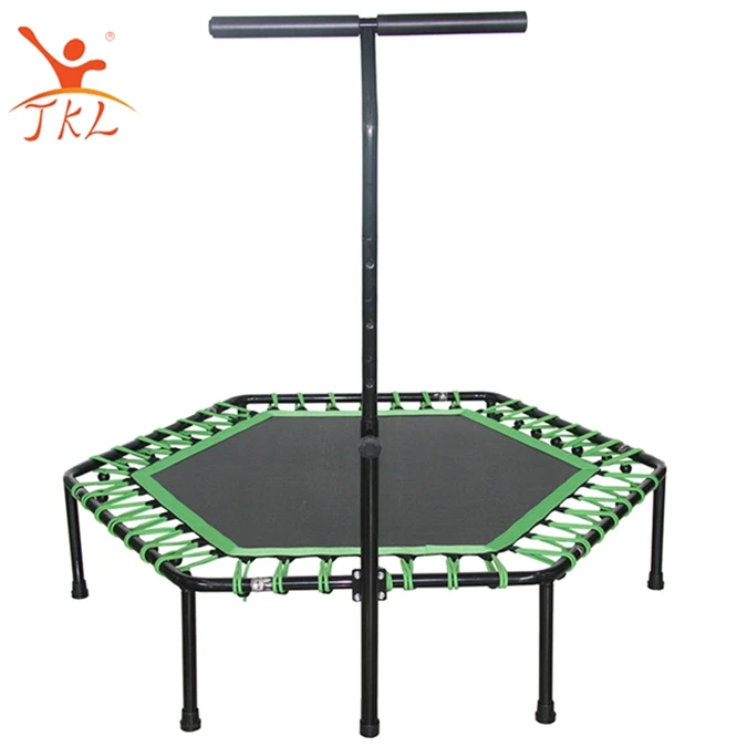 Professional mini trampoline kids with handrail