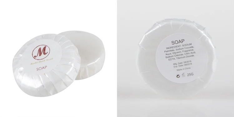 small and delicate travel cheap hotel paper wrapped soap
