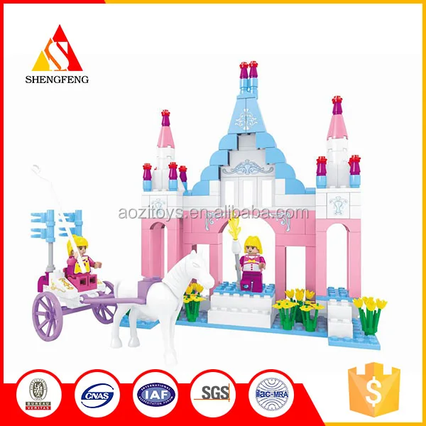 Alibaba online shopping china 3d building blocks toys princess castle for girls