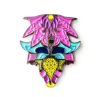 Hot sale new design products custom cartoon cute glitter rainbow rose gold hard 3d enamel pin
