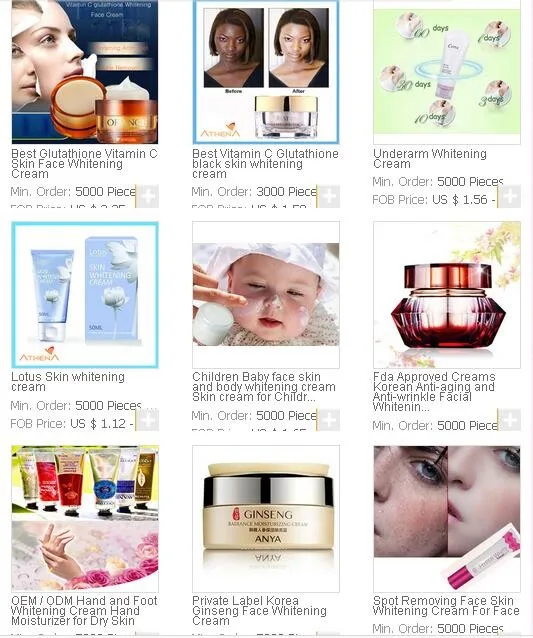 whitening cream