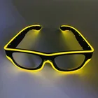 2019 New patented wireless USB Neon LED Light Up glasses Frame Dance Party Nightclub event EL Wire glowing Glasses