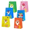 2019 Hot Little Baby Shark Family Paper Bags for Kids Shark Party Theme Baby Birthday Party Favors Gift Bags Toy Supplies