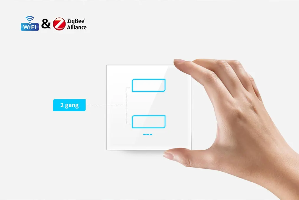 Alexa google home compatible 100-250V remote control wifi zigbee light switches - ANKUX.COM