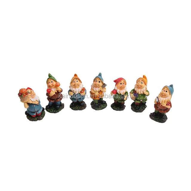 mini gnomes garden fairy set gnomes with mushrooms and tools of