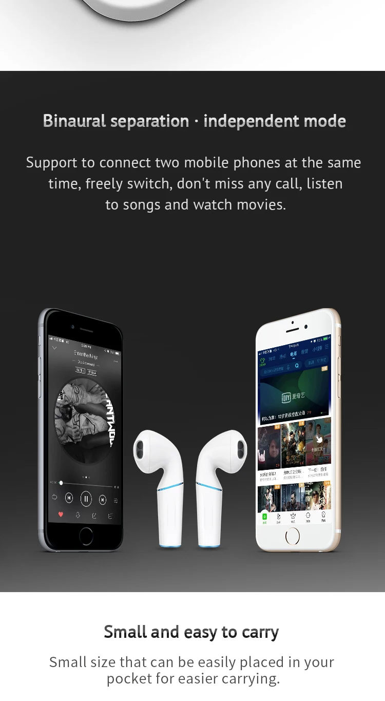 new invented products wireless waterproof earbuds with mic P20 tws wireless earphone - ANKUX.COM