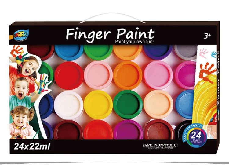 art set for kids colorful finger paint pigment painting kit