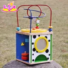 2017 New design funny children wooden beads toy for activity play W11B090
