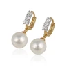93205 fancy earring designer hanging drop pearl earrings