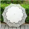 100% real actual bridal accessory cheap wedding decorations white ivory Lace umbrellas MUA254