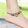 Glass Beads Anklets Dolphin Starfish Elephant Bracelet Women Girls Barefoot Chain Jewelry Boho Beach Foot Anklets for Women