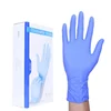 Disposable nitrile thick fivefingers plastic cleaning gloves with cheapest price