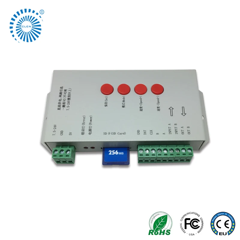 Программное обеспечение SD карты светодио дный цифровой светодиодные ленты контроллер T-1000S T1000S WS2811 IC светодио дный светодиодные полосы