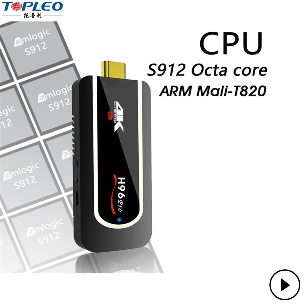 

H96 Pro Amlogic S912 Octa core 2GB 16GB android TV stick, N/a