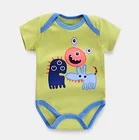 wholesale newborn custom cotton baby clothes 0-3 months onesie