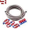AN 4 Fittings and Stainless Steel Braided Rubber Oil Cooler Hose