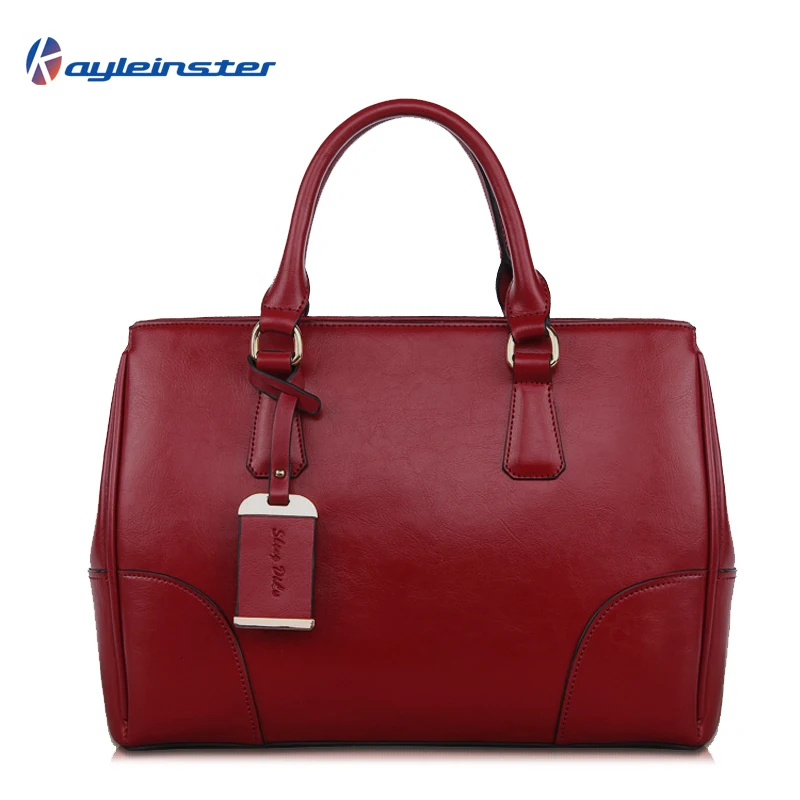 2015 Famous Brand Genuine Leather Women Handbag Large Capacity Classic Solid Tote Ladies Shoulder Bag High Quality Women Bag