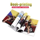 Customized Cheap Commercial Advertising Fashion Catalogue book Printing service poster brochure stand