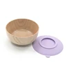 Baby product high quality Baby Bamboo Suction Bowl
