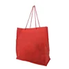 Customs Logo Red Color Non woven Cotton canvas Fabric Shopping Bags With Handles