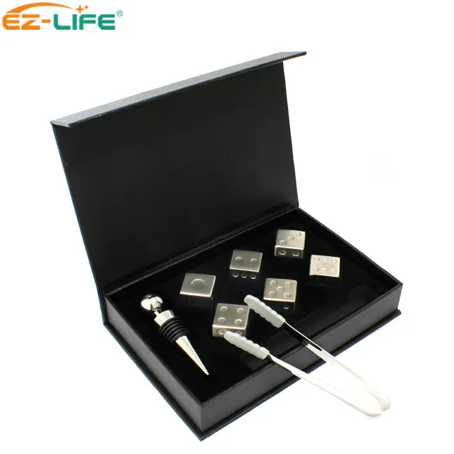 Popular 2019 Dice Whiskey Stones Stainless Steel Ice Cubes Wine Set With Gift Box, Silver
Popular 2019 Dice Whiskey Stones Stainless Steel Ice Cubes Wine Set With Gift Box, Silver