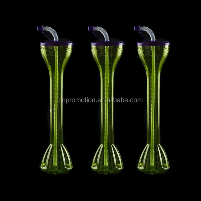 custom plastic party yard cups yard beer glass slush bottle yard