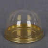 Plastic clear small cupcake container round swiss cake roll packaging box