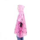 ball packing clear logo Disposable fishing PE Plastic poncho/raincoat/rain poncho