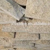 XFC hot sale good quality exterior decorative wall stone G682 Yellow granite tiles dry hanging