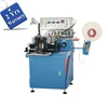 UT900 Automatic hot cold knife garment label cutting and folding machine, textile grosgrain ribbon cut fold machinery