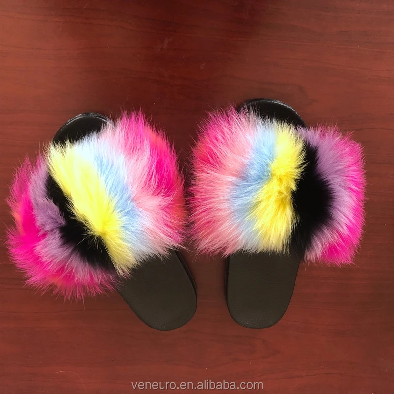 Fashion Women Real Big Fox Fur Colorful Sandal Slides Soft Furry Slippers, Customized color
Fashion Women Real Big Fox Fur Colorful Sandal Slides Soft Furry Slippers, Customized color