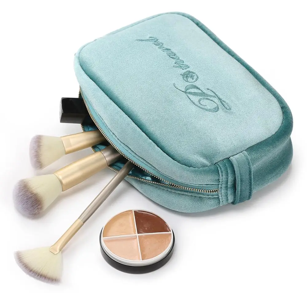 P.Travel Customised Blue Waterproof Zipper Luxury Velvet Satin Cosmetic Bag For Collect Makeup Brush, Red,blue,gray,pink
P.Travel Customised Blue Waterproof Zipper Luxury Velvet Satin Cosmetic Bag For Collect Makeup Brush, Red,blue,gray,pink