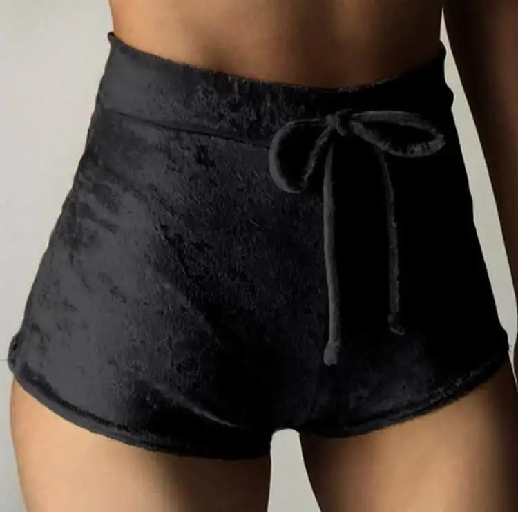S-XL 2018 women velvet plus size casual high waist winter sexy skinny drawstring booty shorts, 10 colors as pictures shows 
S-XL 2018 women velvet plus size casual high waist winter sexy skinny drawstring booty shorts, 10 colors as pictures shows