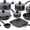 18-Piece Initiatives Nonstick Inside and Out Dishwasher Safe Oven Safe Cookware Set 18-Piece