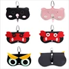 Cartoon sunglasses bag portable ins leather glasses case multi-function hanging ornaments protection glasses ladies glasses bag