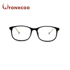FONHCOO Black Square Shape Anti Blue Light Computer Glasses