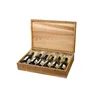 Luxury handmade decorative lacquer wine case wooden wine bottle packaging box