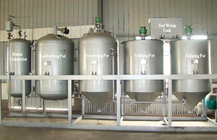 Stainless steel available vegetable oil refinery equipment soybean oil modular refinery