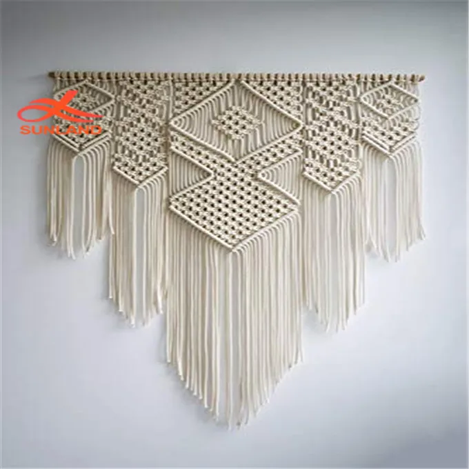 W1589 Apartment Dorm Living Room Bedroom Baby Nursery Art Boho Shabby Chic Bohemian Wall Decor Macrame Woven Wall Hanging Triple Buy Macrame Woven