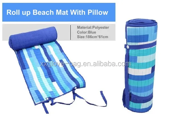 Roll Up Beach Mat With Pillow Buy Roll Up Beach Mat With Pillow Roll