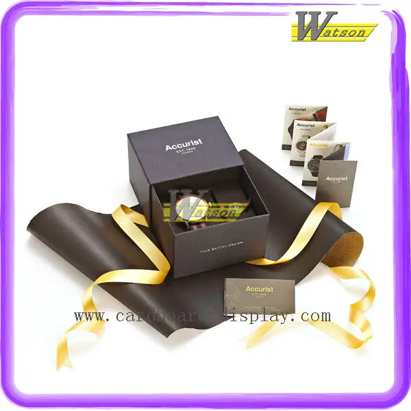 luxury display full color printing custom cardboard watch gift