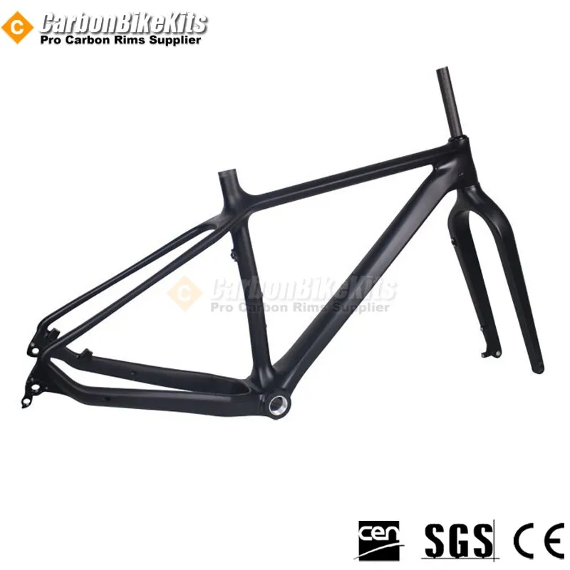 Carbonbikekits aero design Sonw bike 26er carbon fat bike frame