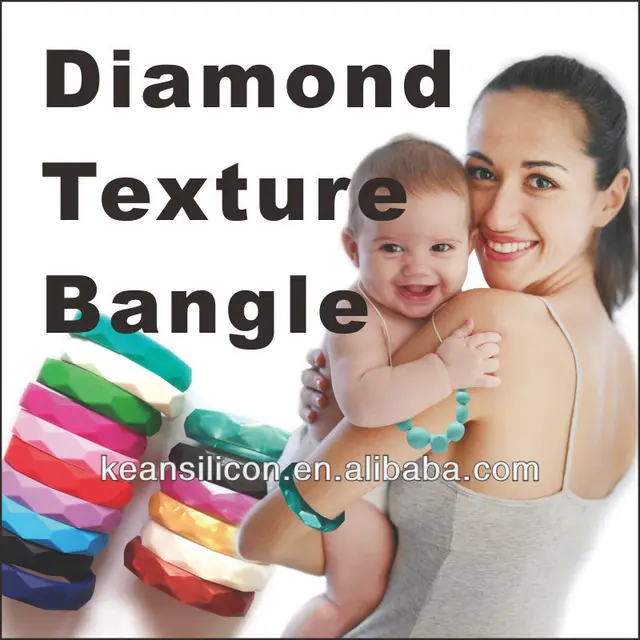 chew bangle baby teething/food-safe new mom smart wear silicone