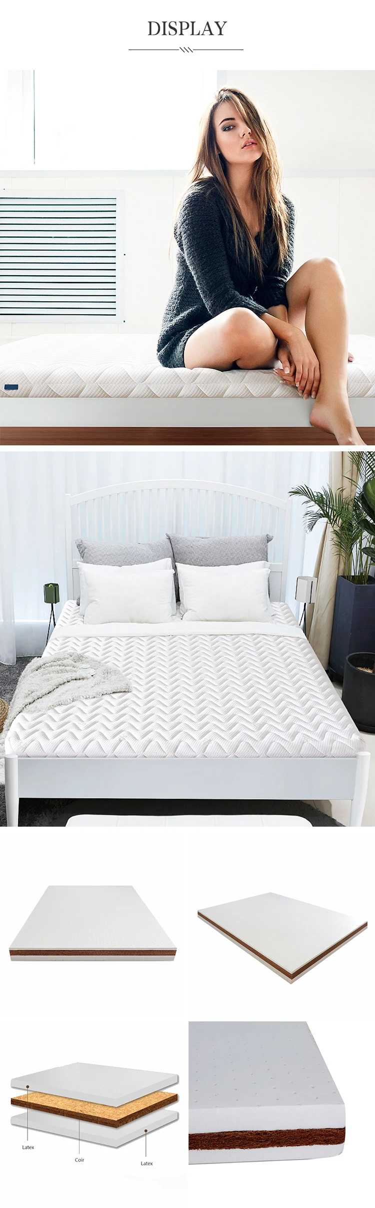 Superior Support Compressed 100% Nature Coir Coconut Palm Mattress - Jozy Mattress | Jozy.net
