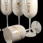 Moet & Chandon White Acrylic Champagne Flute Glass