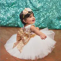 European style Girl Princess Dress Big Sequins Bow Lace Sleeveless Party Wedding Dress for 1 years old
European style Girl Princess Dress Big Sequins Bow Lace Sleeveless Party Wedding Dress for 1 years old