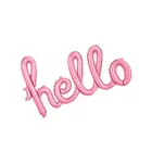Free Sample Direct Factory Welcome Party Hello Shaped Foil Letter Balloons