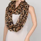 2017 Women's large leopards printed long scarf and shawl hot selling hijab shawls