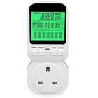 AC 120V Plug Power Meter Energy Electricity Usage Monitor for Energy Saving with LCD Display and Overload Protection